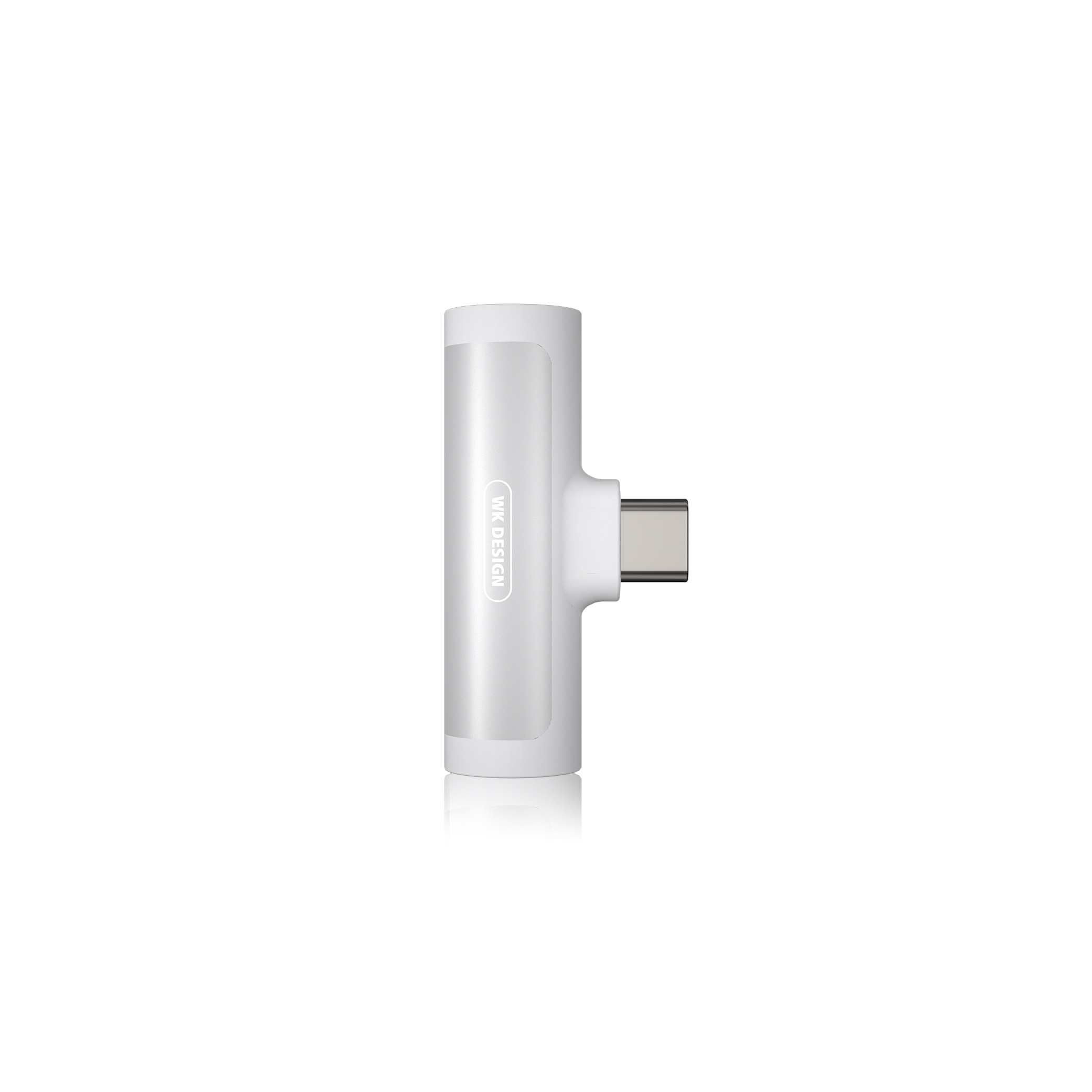 Jack adaptér USB-C WK Design WDC-094a Bílý