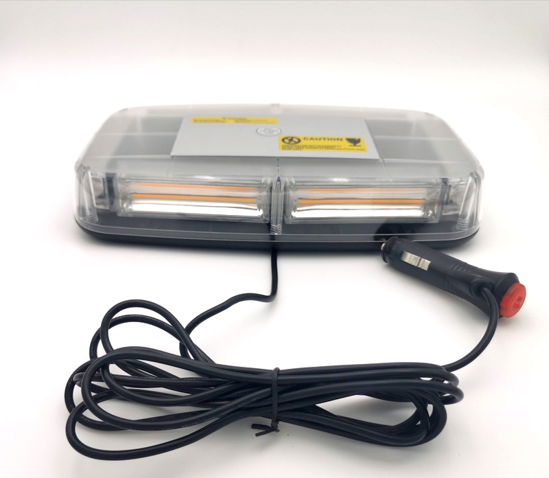 LED COB světelná minirampa s polykarbonátovým krytem - oranžová