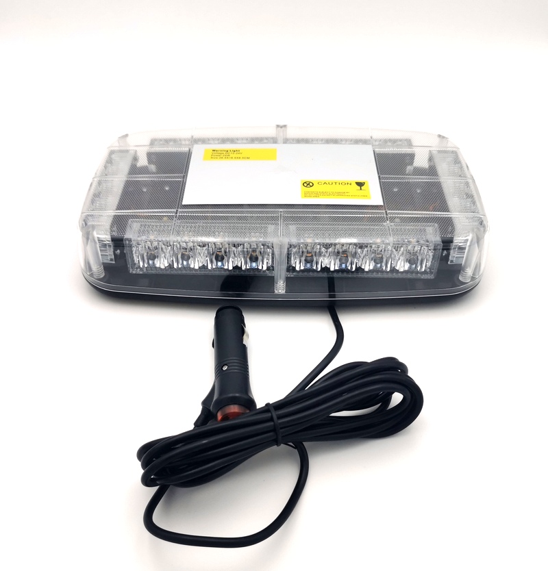 LED světelná rampa s polykarbonátovým krytem - oranžová