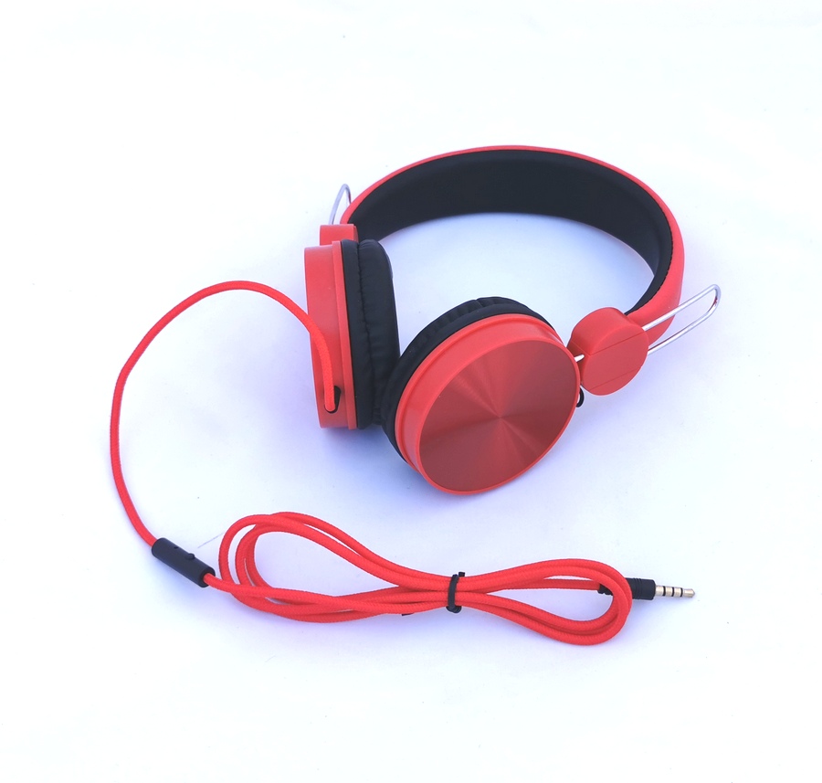 SUOMO SM-100RD náhlavní sluchátka s kabelem a vestavěným mikrofonem