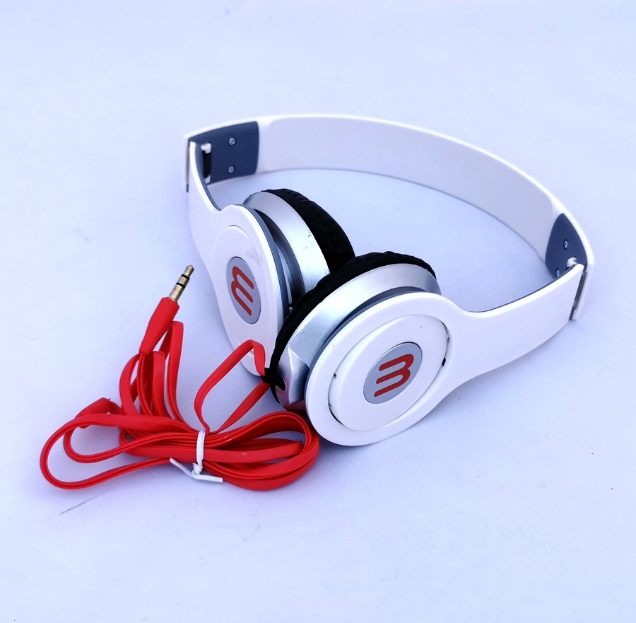 SUOMO SM-4 náhlavní sluchátka bílá s kabelem