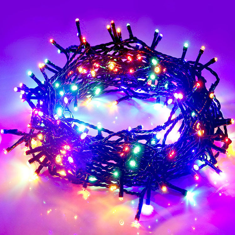 Vánoční světelný řetěz 100 LED venkovní Barva: Růžová