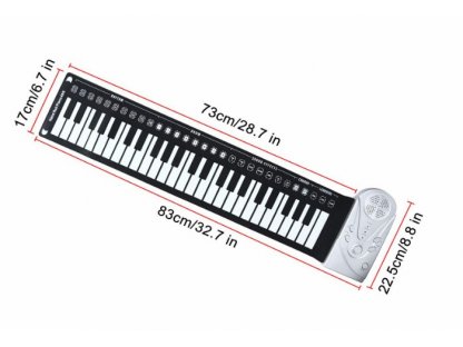 Andowl Skládací přenosné piano, 49 kláves KB-49