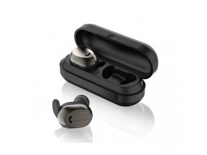 Bezdrátová sluchátka s nabíjecí krabičkou WK Design BD800 Hummingbird Černá