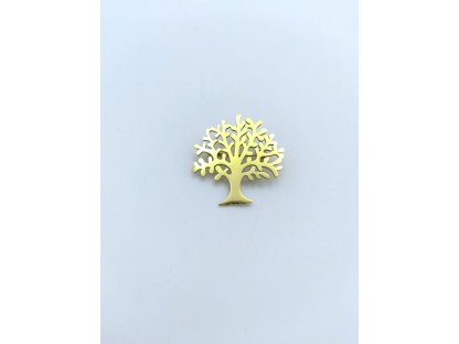 Brož Strom života zlatá