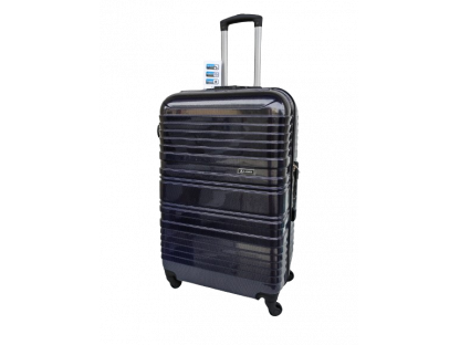 Cestovní kufr střední karbon, černý