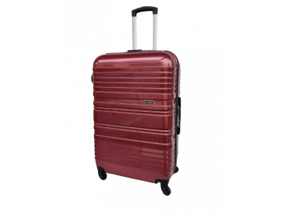 Cestovní kufr střední karbon, červený