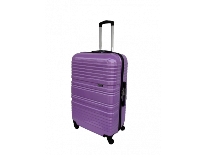 Cestovní kufr střední karbon, fialový