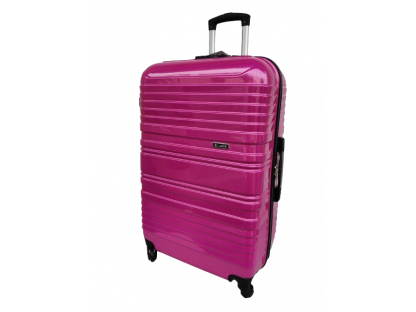 Cestovní kufr velký karbon, růžový