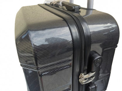 Cestovní kufry sada 3ks karbon, černá