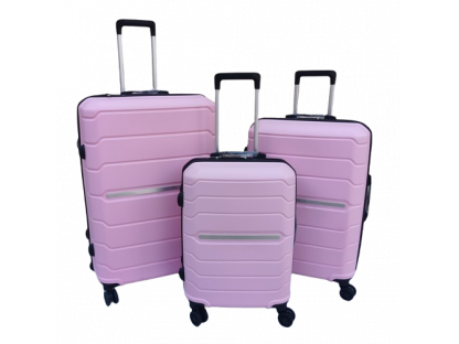 Cestovní kufry sada 3ks růžové