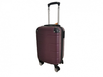 Cestovní skořepinový palubní kufr A37 - fialový