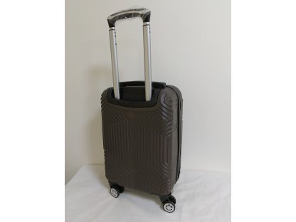 Cestovní skořepinový palubní kufr coffee  A40 - lehce škrábnutý - sleva