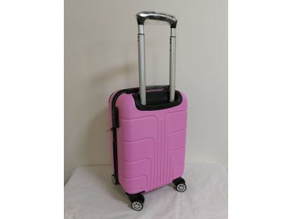 Cestovní skořepinový palubní kufr růžový A37 