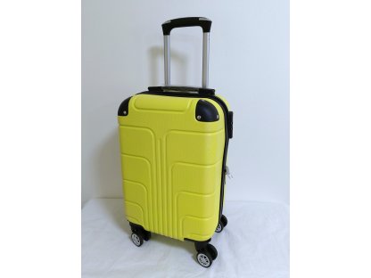 Cestovní skořepinový palubní kufr žlutý A37 