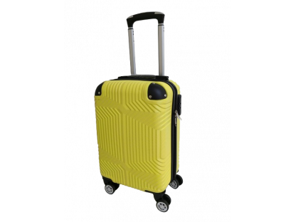 Cestovní skořepinový palubní kufr žlutý A40