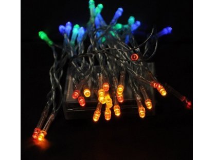 Vnitřní vánoční řetěz 20 LED na baterie, různé barvy R17-61