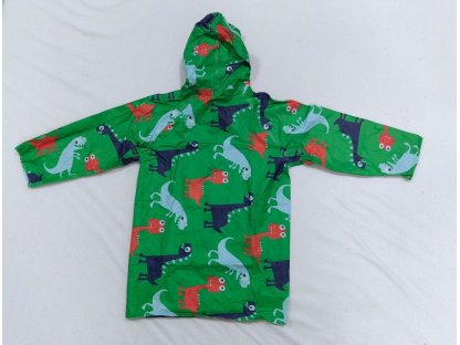 Dětská pláštěnka Happy dinosaurus zelená