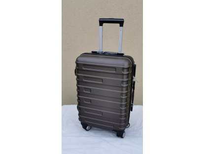 DZL CH8819 cestovní skořepinový střední kufr coffee 41x25x60cm