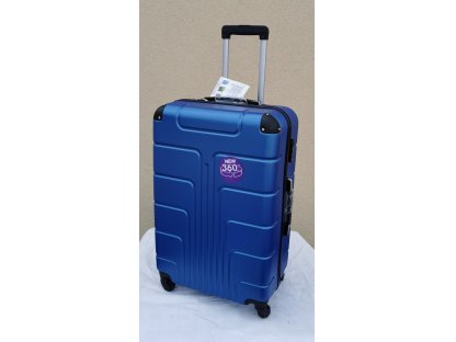 DZL PB030 cestovní skořepinový velký kufr PEARL BLUE 74x29x46cm