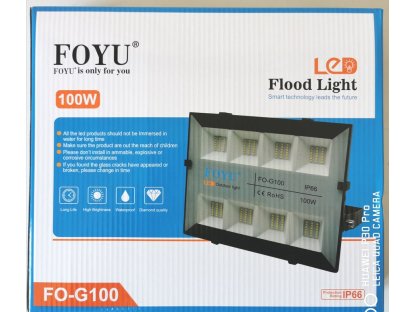 FOYU FO-G100 Led světlo,reflektor 100W venkovní 2700lm