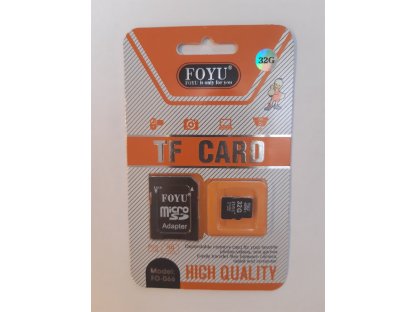 FOYU Paměťová karta Micro SD s adaptérem, až 128GB FO-066