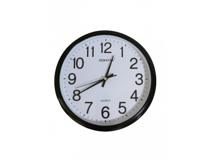 Kulaté nástěnné hodiny 19623-1 černé