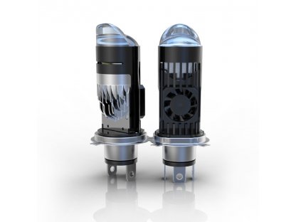  LED MINI Y1 Auto Motocyklové žárovky H4 do světlometu s ventilátorem