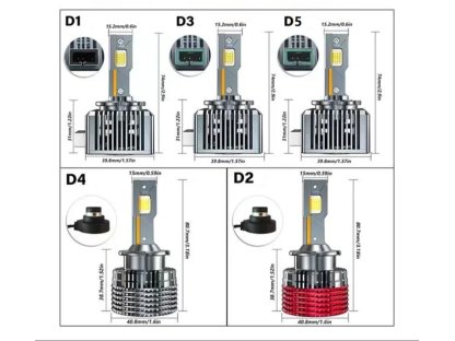 LED žárovky D3S pro auta Headlight, CANBUS - 2ks