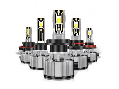  LED žárovky H4 pro auta S9 Přední světlomety + 300% jas CANBUS - 2ks