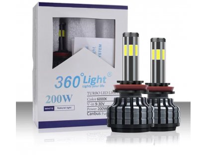 LED žárovky H4 pro auta XS Headlight 360° CANBUS - 2ks