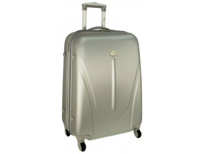 RGL 883 cestovní skořepinový palubní kufr stříbrný 22x50x35cm