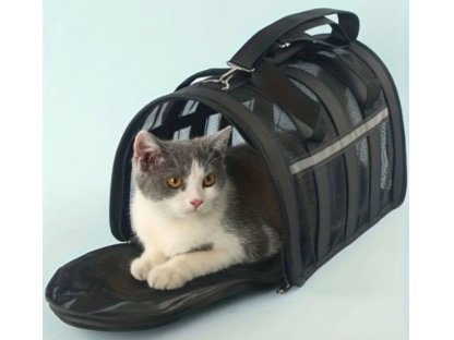 Skládací přenosná taška pro domácí zvířata modrá, různé velikosti