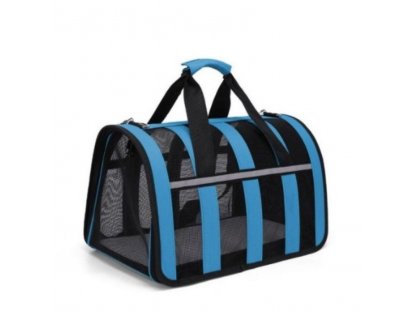 Skládací přenosná taška pro domácí zvířata modrá, různé velikosti