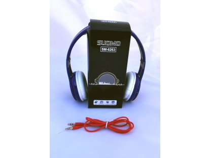 SUOMO SM-6263 náhlavní sluchátka modrá s kabelem