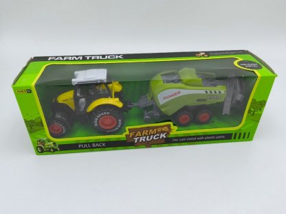 Traktor s lisem na slámu 