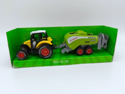 Traktor s lisem na slámu 