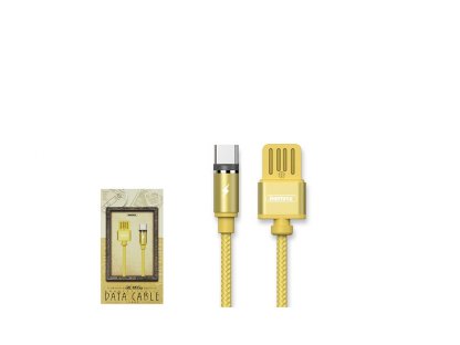 USB-C datový kabel s LED light magnetický Remax RC-095a Zlatý