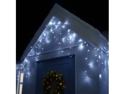 Vánoční světelný LED závěs se záblesky 138 LED, 3m+1,5m, velké LED diody