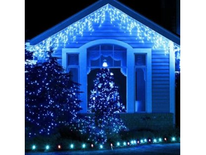 Vánoční světelný LED závěs se záblesky 138 LED, 3m+1,5m, velké LED diody