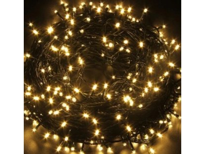Vánoční světelný řetěz 2000 LED venkovní, 200m , zelený kabel