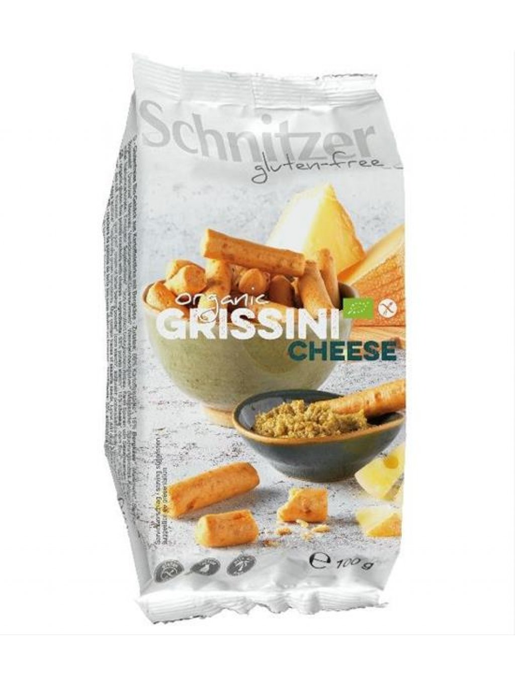 SCHNITZER - Grissini Cheese 100g (Trvanlivé tyčinky se sýrem)