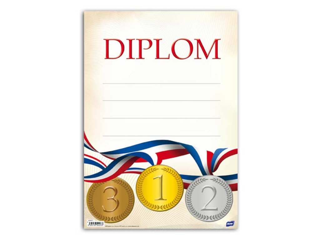 Diplom medaile A4 - Narozeniny-party.cz
