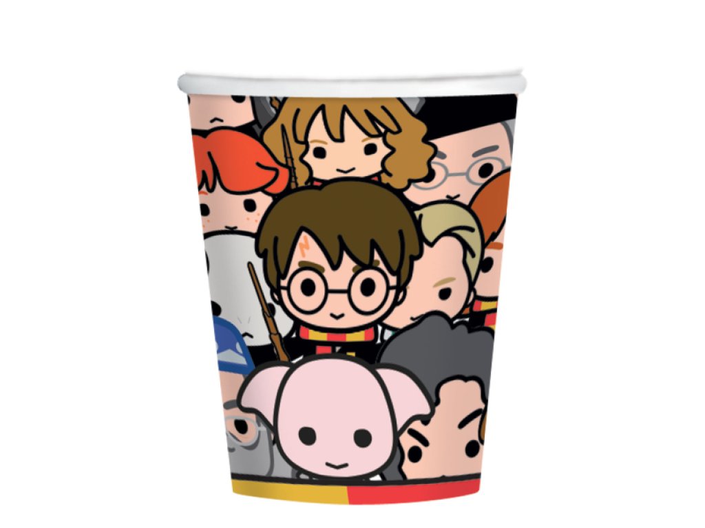 Harry Potter kelímky papírové 8 ks 250 ml Narozeniny party cz