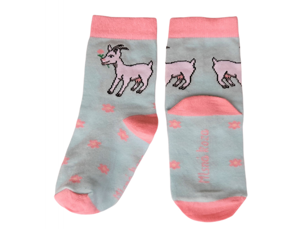 Dětské ponožky Mlsná koza velikost 28 - 31