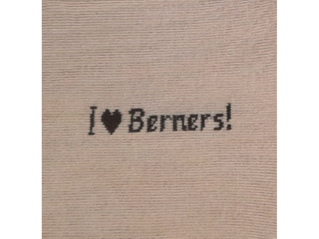 Ponožky I love Berners! - béžové  vel. 36-38 a 39-42