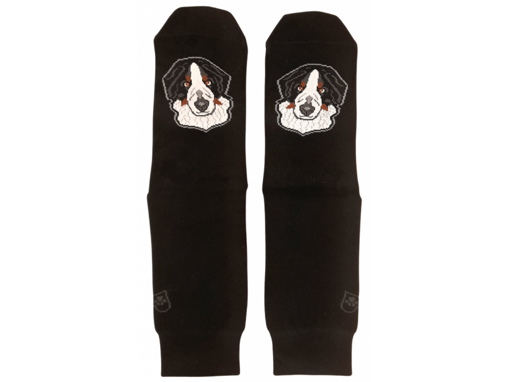 Ponožky Packy v srdci - černé vel. 36-38 a 39-42
