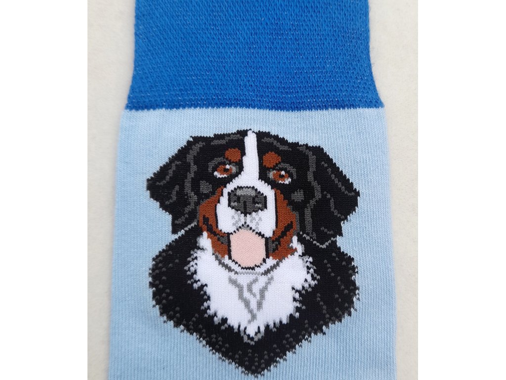 Ponožky pánské I love my dog - modré  vel. 43-46 a 47-50