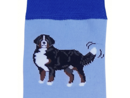 Ponožky Tvrdě pracuji, aby se můj pes měl dobře - bleděmodré vel. od 36 do 50