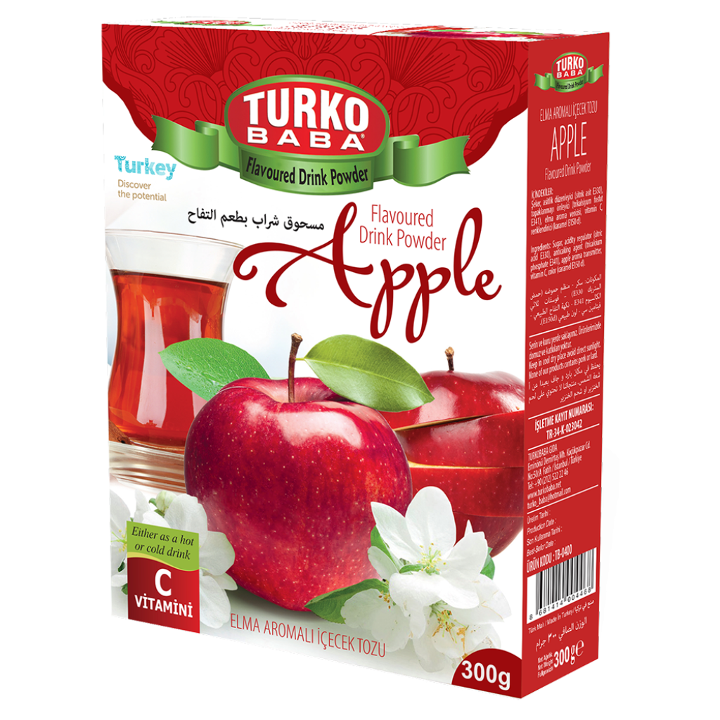Turko Baba Turecký instantní ovocný nápoj - Jablko 300 g - Turko Baba ...